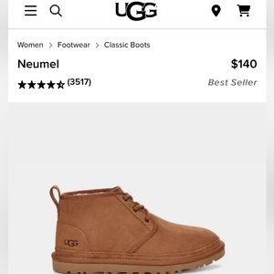Ugg Neumel boots in Chestnut. Women’s 9